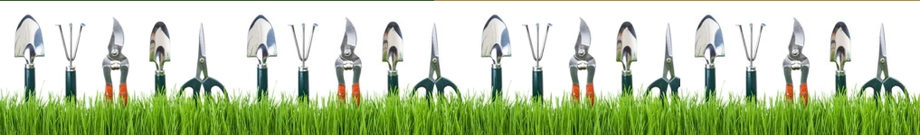 gardening tools footer