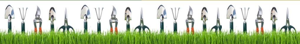 gardening tools footer